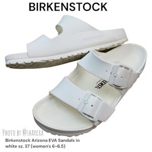 Birkenstock Arizona EVA Sandals in white Women sz. 37 ( 6-6.5) Waterproof